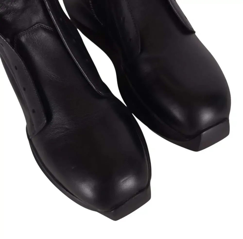 Rick Owens Geth Army Boots US 8 EU 41 Mens Black Leather $1935
